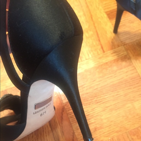 Badgley Mischa Peep Toe Jeweled Heels - Picture 2 of 5